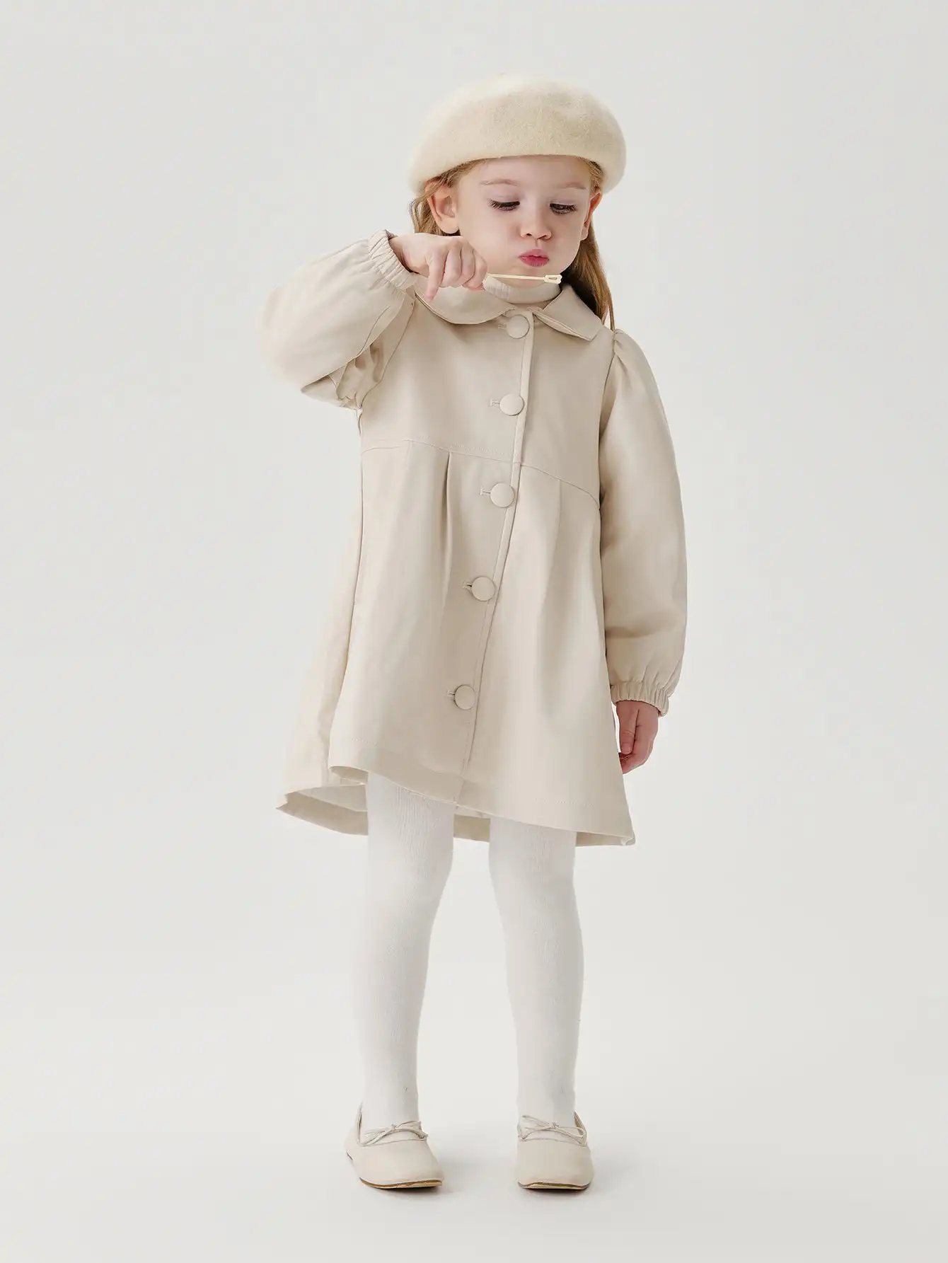 MARC &amp JANIE Кожаная свободная куртка трапециевидной формы средней длины с