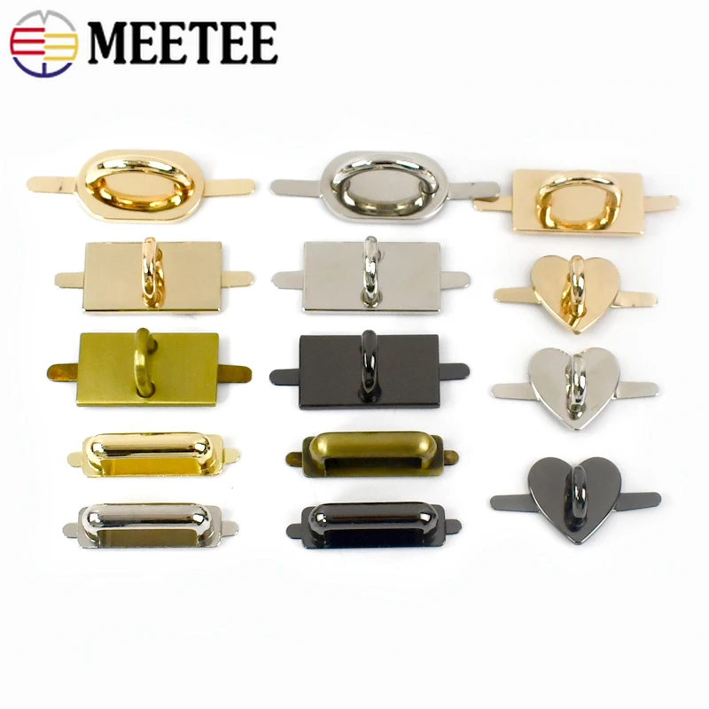 2/4/10Pcs Metal Bag Buckles D Ring Arch Bridge Clasps for Handbags Connector Hook Handle Clasp Side Clip Hardware Accessories