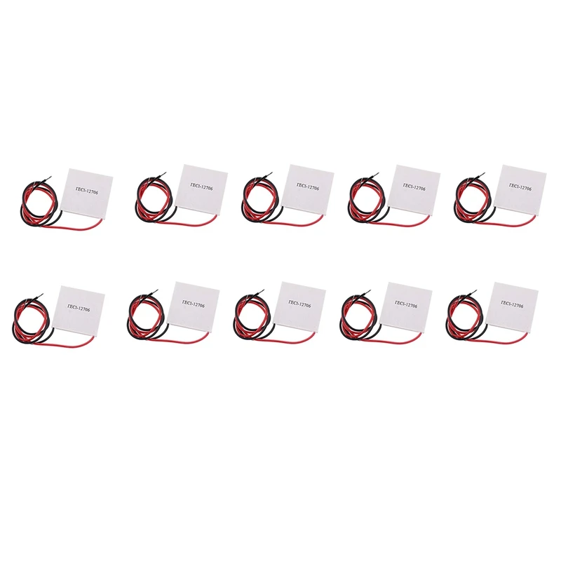 

10Pcs/Lot TEC1-12706 TEC1 12706 12V 6A TEC Thermoelectric Cooler Peltier(TEC1-12706) 40X40MM 12V Peltier Elemente Module