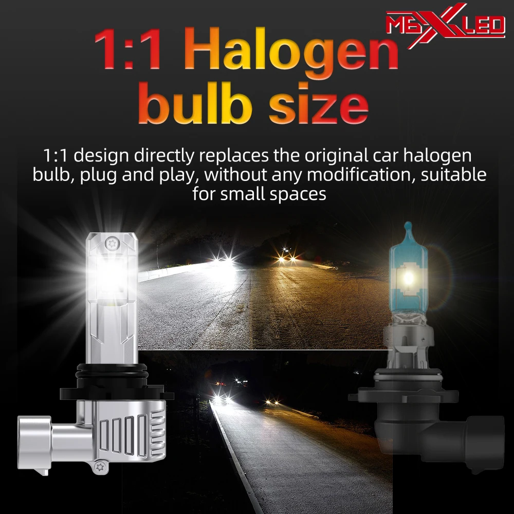 2 шт. HB4 9006 светодиодные фары противотуманные Canbu автомобильная лампа высокой