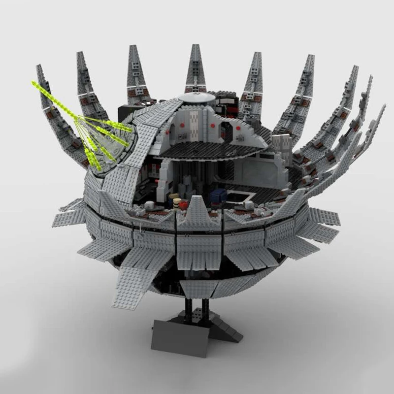 Фото Конструктор Sci-Fi Space Sphere MOC: развивающая модель для сборки, игрушка для подарков на день рождения, украшение для дома, коллекционный предмет для демонстрации №4