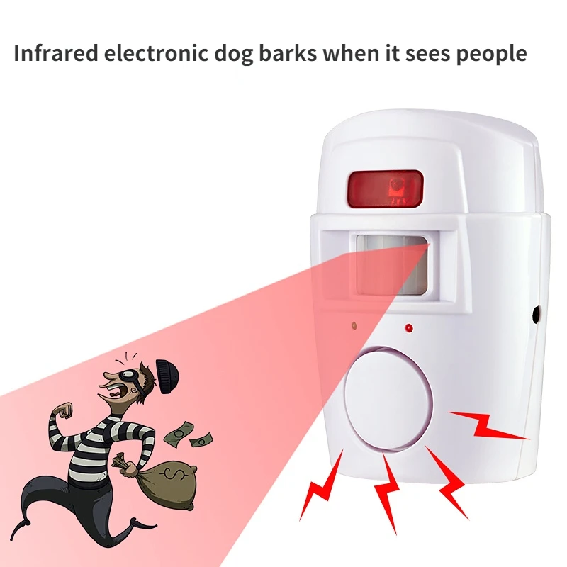 

Home Smart Wireless Home Security PIR Alert Infrared Sensor Alarm System Anti-theft Motion Detector Alarm 105DB Siren