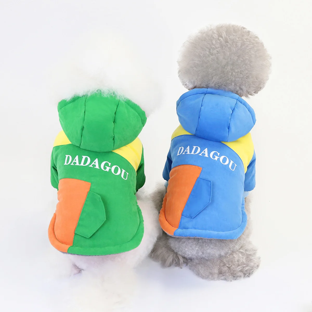 

New Hooded Pet Dog Clothes Autumn Winter Pet Two-legged Cotton Dog Coat Small Padded Jacket Dog Winter Coat Puppy Clothes Yorkie