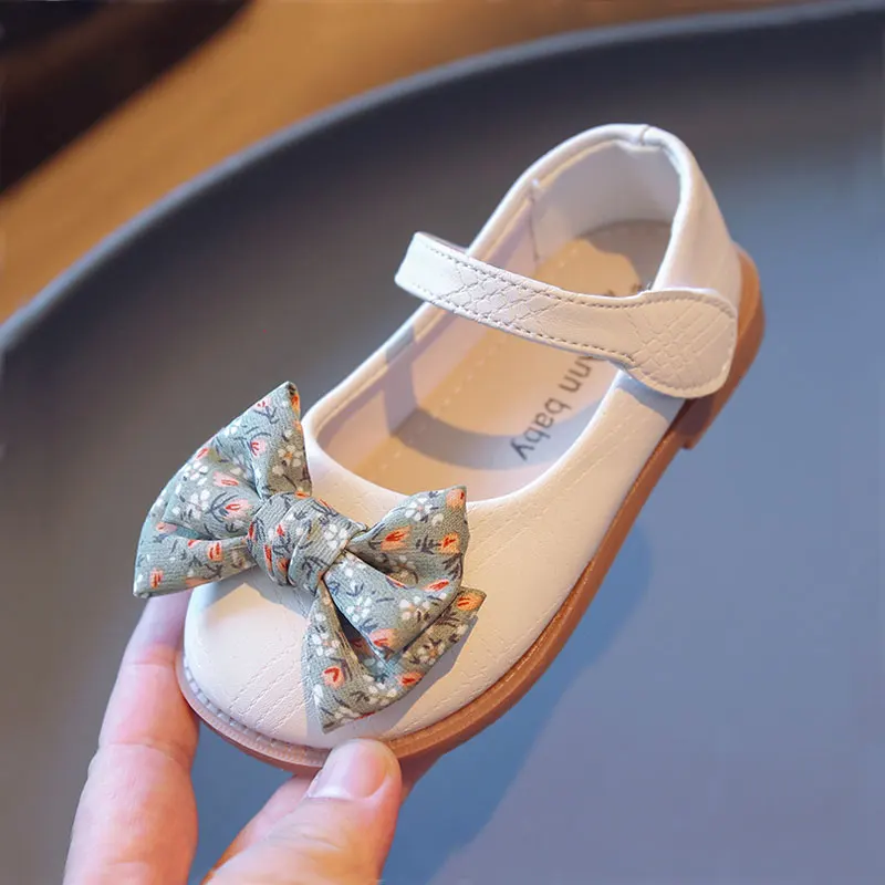 

Туфли детские с круглым носком, на липучке, с принтом