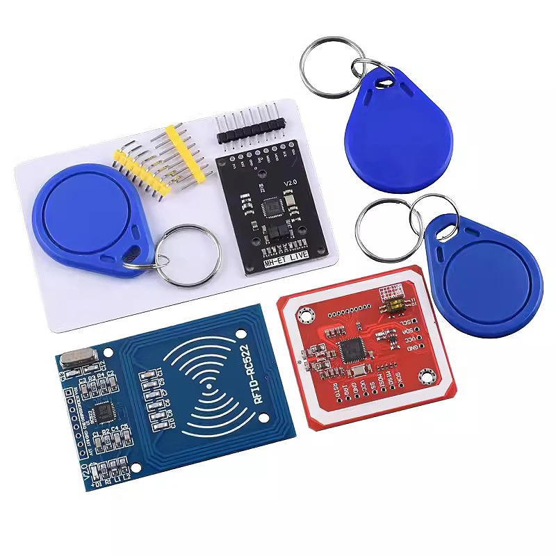 Фото NFC RFID-модуль RC522 MFRC-522 PN532 RDM6300 Комплекты S50 13,56 МГц 125 кГц 6 см с тегами SPI Запись и чтение для arduino uno 2560 №2