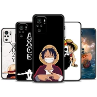 one piece anime phone case for xiaomi redmi note 11 10 9 8 pro 7 9s 8a 10s 11s cover luffy ace manga for red mi 8pro 10pro coque