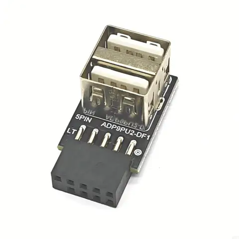 D7YC 9 PIN -контакт до 2 порта USB -адаптер разъем ПК.