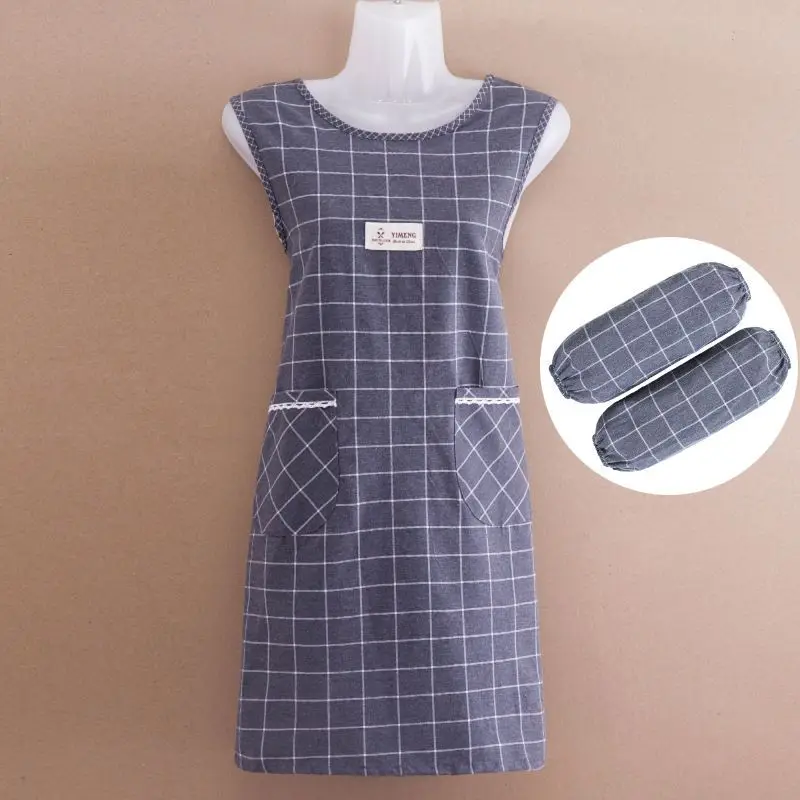 

Fashionable large apron women's kitchen household coverall adult fattening waistcoat waistcoat farm work housework work clothes