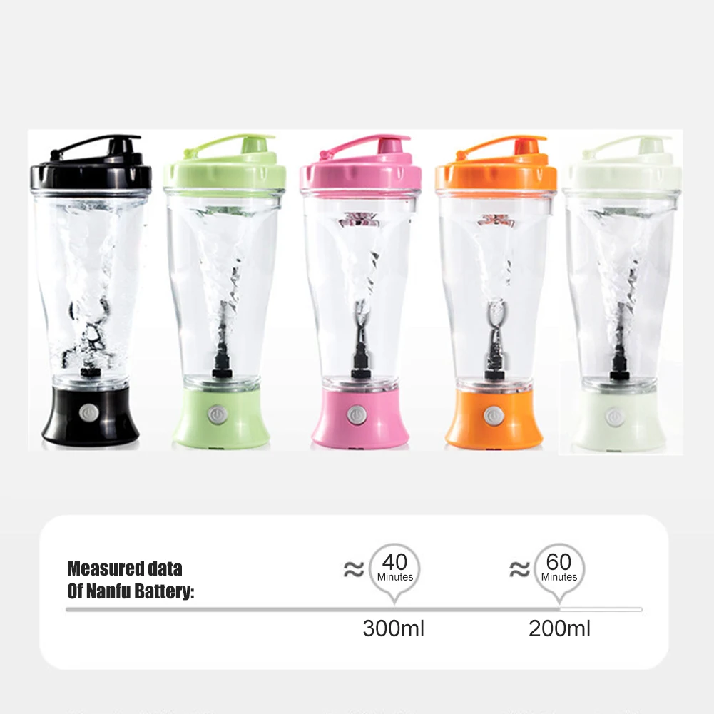 

350ML Electric Mixing Cup Portable Protein Powder Shaker Bottle USB Rechargeable Milk Coffee Blender Cup For Home Drinkware
