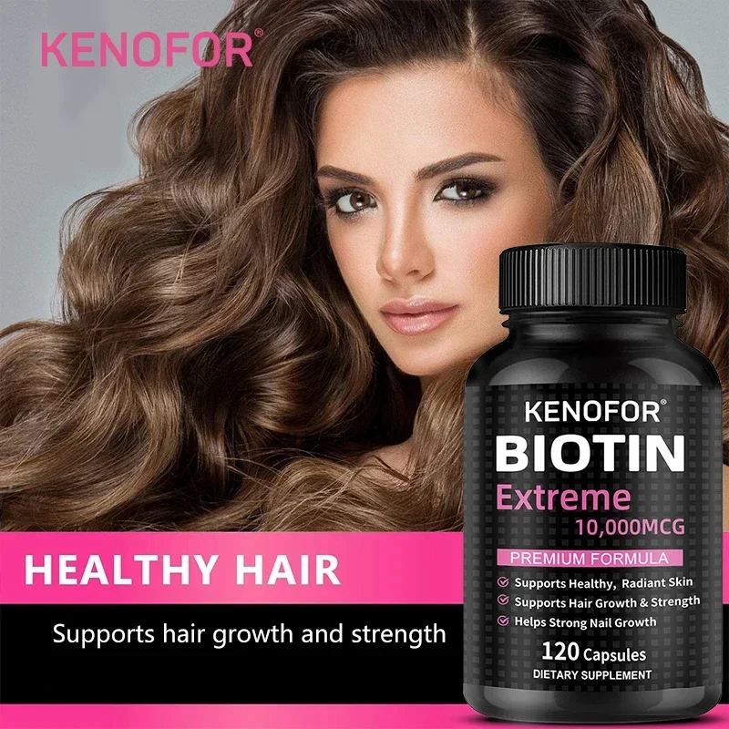 

Biotin Soft Gel - Supports Healthier, Younger-looking Skin, Promotes Healthy Nails and Joints - Hair Growth Agent - Anti-Aging