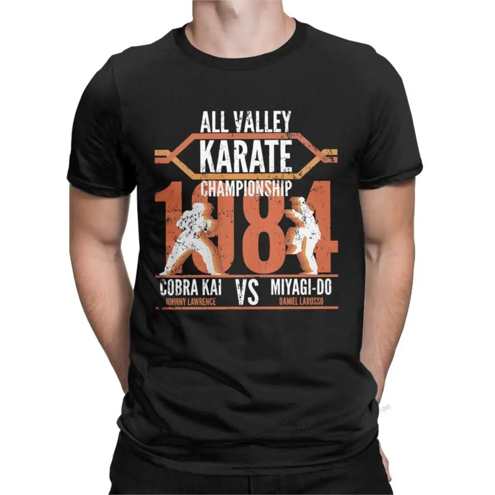 

Cobra Kai All Valley Karate Championship 1984 Essential T Shirt Humorous Pure Cotton Plus Size