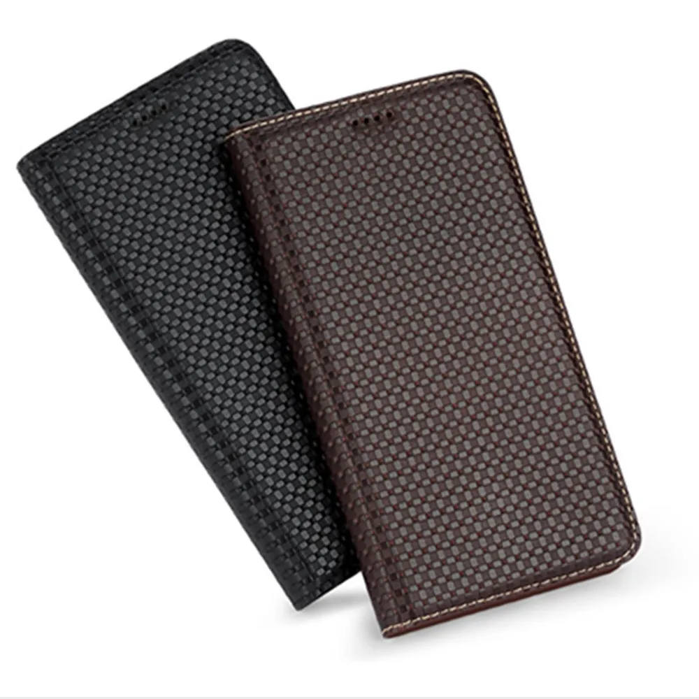 

Cowhide Genuine Leather Magnetic Closed Holster Case For Nokia 7/Nokia 7 Plus TA-1062 Phone Cases With Card Slot Pocket Capa