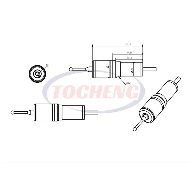 NEW CNC contact T-25 edge finder probe machine tool wired detection sensor automatic Renishao water jet