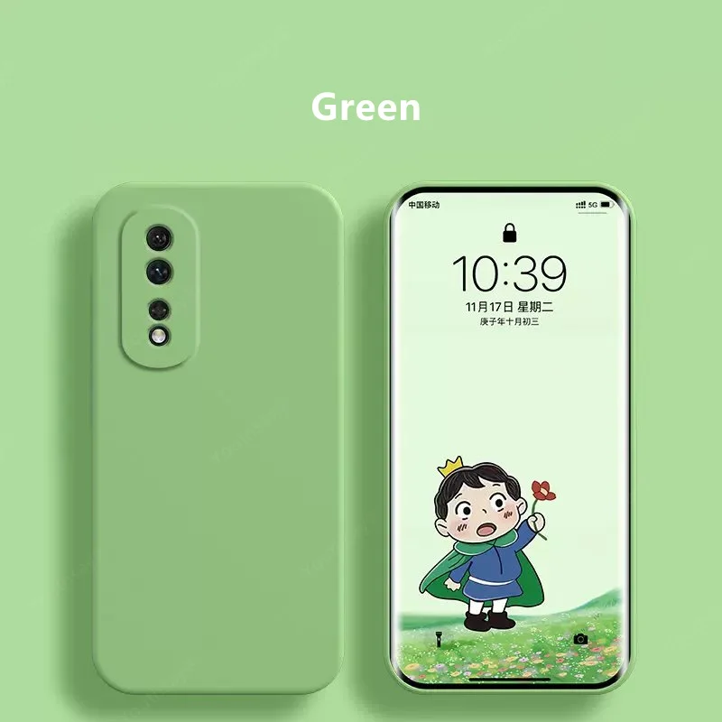 Liquid Silicone Case For Honor 90 Cover For Huawei Honor 90 Funda Shell Coque Soft TPU Phone Bumper for Honor 90