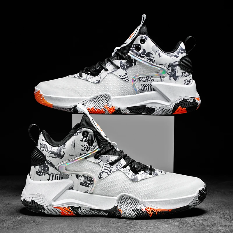 

Мужская повседневная спортивная обувь, Баскетбольная обувь, обувь с воздушной подушкой для мальчиков, высокие нескользящие спортивные ботинки, женские летние ботинки