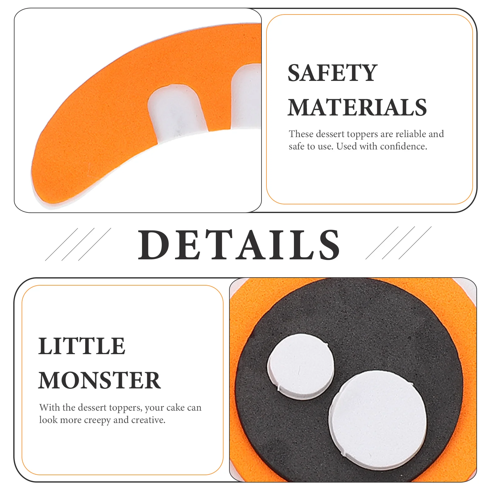 3 комплекта тортов вставка в виде маленького монстра украшения для десертов на