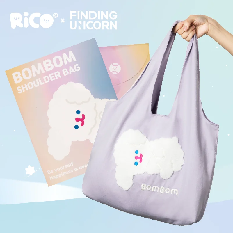 

F.UN × RiCO BOMBOM Shoulder Bag Cartoon Animation Accessory Girls Cute Bag Large Capacity Bag School Outing Satchel Bag