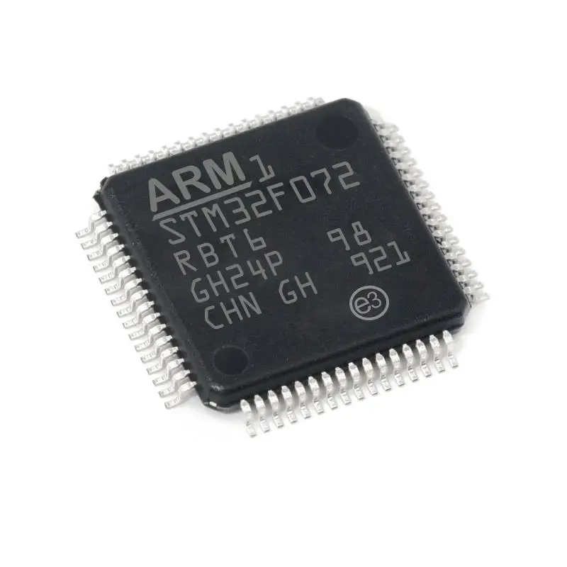 

Микроконтроллер STM32F072RBT6, Инкапсуляция LQFP - 64 32-bit MCU, новый и оригинальный