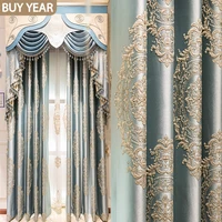 european style curtains for living dining room bedroom palace luxury villa luxury french embroidery curtain valance window