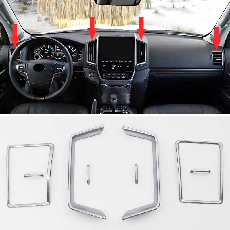 

For 2008-2022 Toyota Land Cruiser 200 LC200 Air Conditioning Air Outlet Decoration Sequins Interior Decoration for Modification