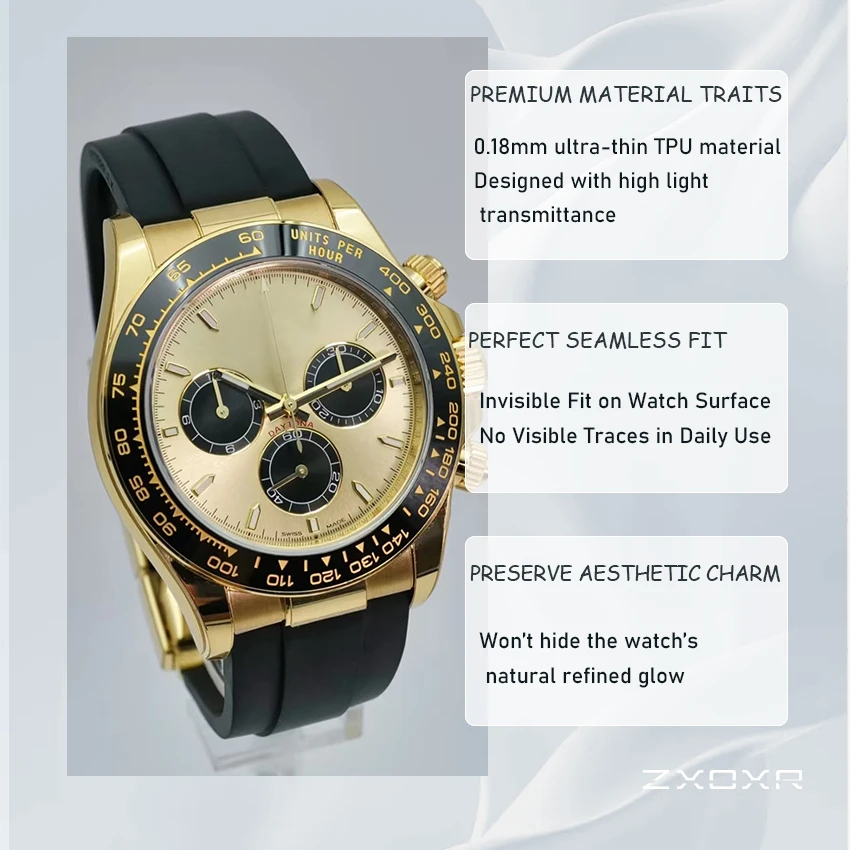 Защитная пленка для Rolex GMT-Master 126710 Jubilee Bracelet, полный комплект, водонепроницаемая, высокопрозрачная. (art.: 3920dd258700a) - 3920dd258700a