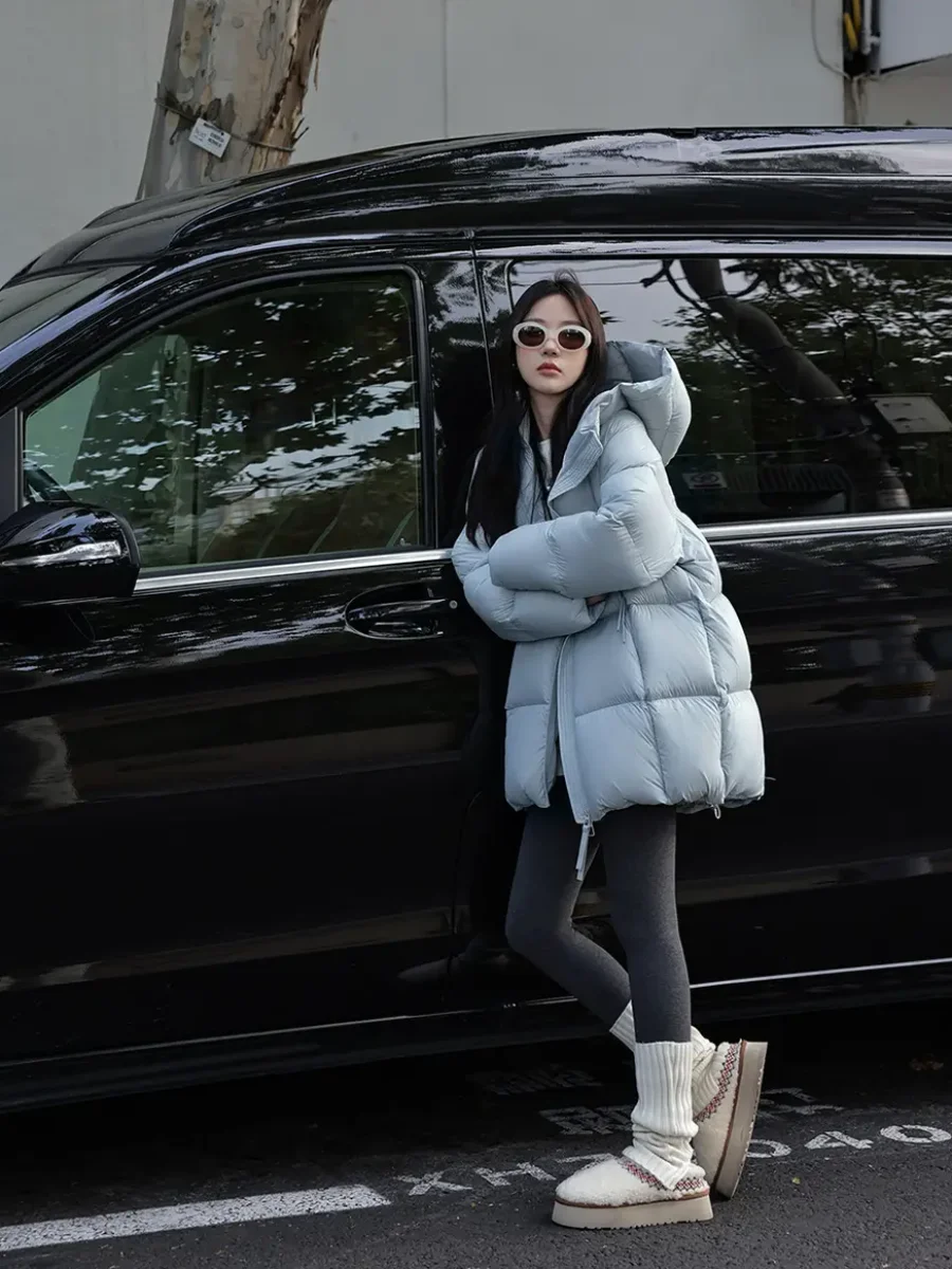 Европейские товары Мода Сверхлегкий белый утиный пух без подкладки Бархатный