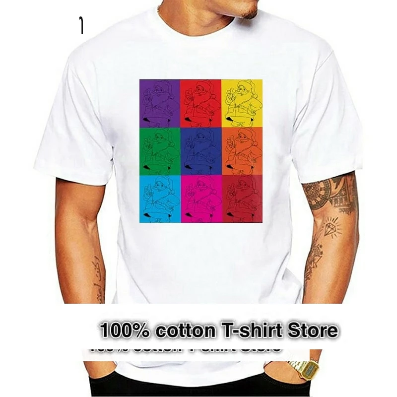 

Новая забавная Мужская Рождественская Футболка с принтом Санта Клауса для мужчин и женщин