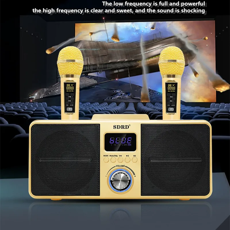 Беспроводной динамик SD309, портативная Bluetooth-Колонка для дома и караоке, 30 Вт, AUX-ТВ