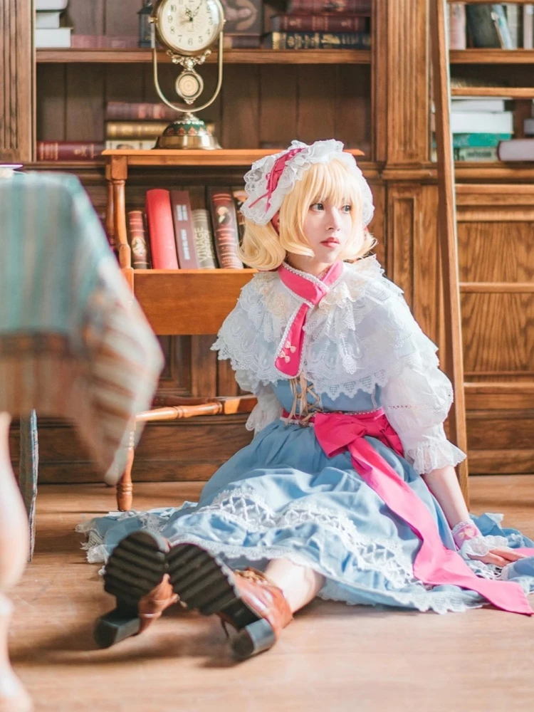 Косплей-Костюм Алиса маргатроид проект Touhou Косплей Аниме женское милое