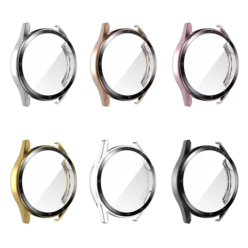 

Y9RF Screen Protector Protective Cover PC Case Compatible with Watch GT3 46mm