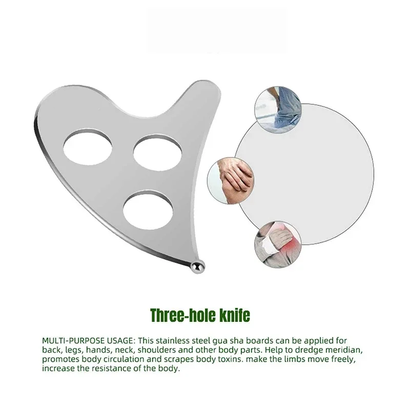 Конус с тремя отверстиями для тренажерного зала Iastm Graston Chiropractor Глубокие мышцы