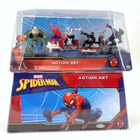 marvel avengers spider man green goblin venom spider gwen vulture 5pcs suit doll gifts toy model anime figures collect ornaments