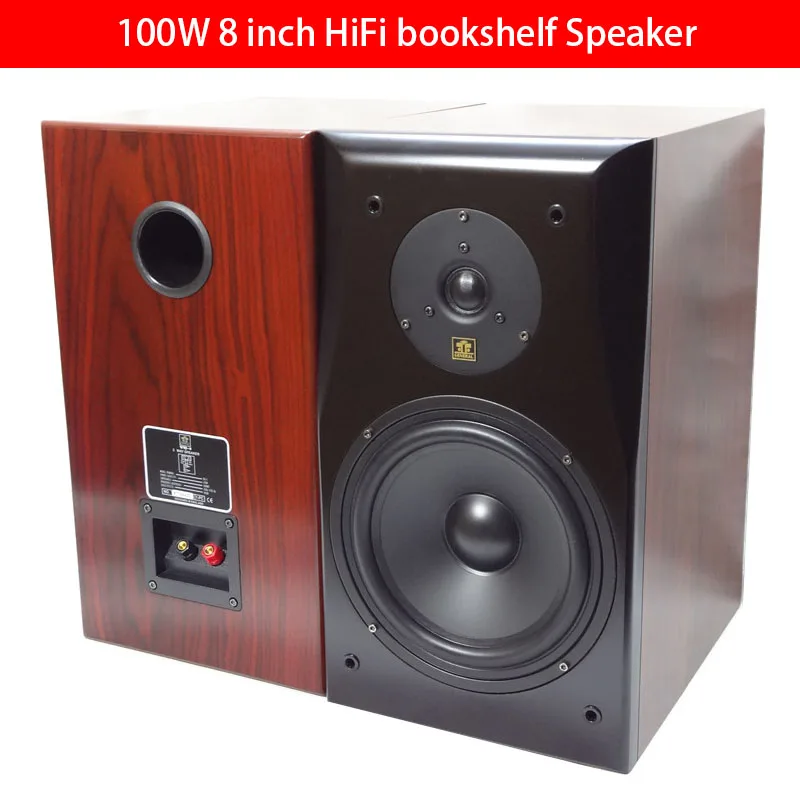

8 Inch 100W Passive Speaker Audiophile Bookshelf 8ohm High and Low Two-way Frequency Divider Speaker Home Audio HiFi Speaker