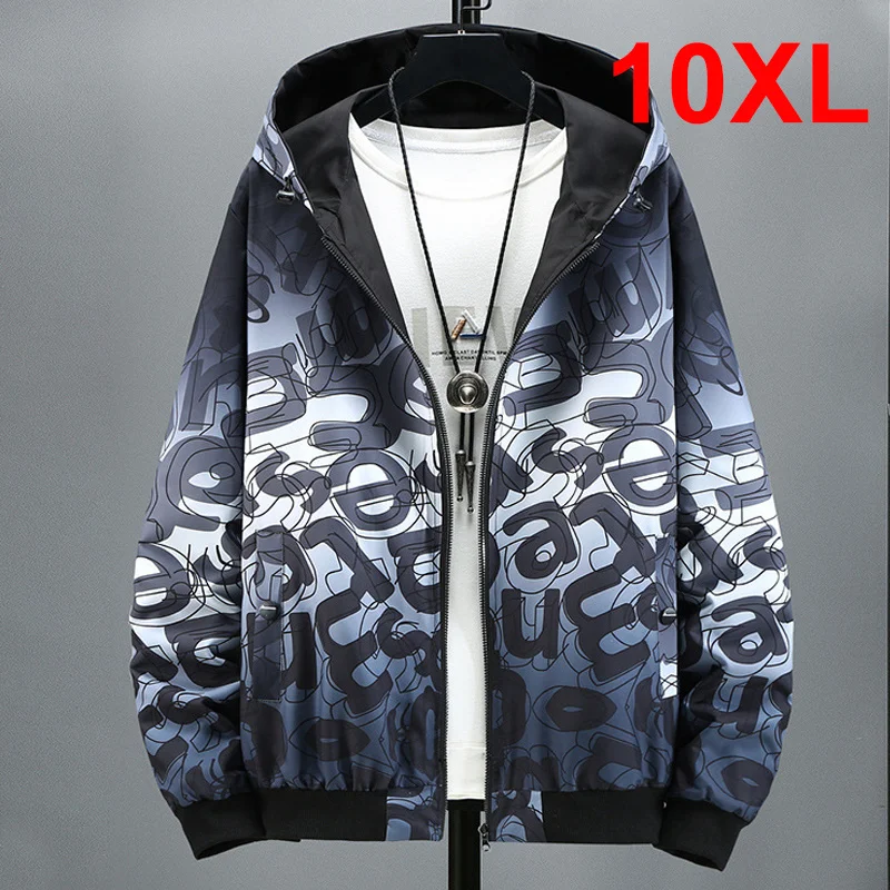 

Autumn Windbreaker Jackets Men Fashion Casual Letter Gradient Two Sides Jacket Coats Mens Hooded Outdoor Outerwear HB030