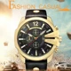Business Quartz Japanese Movement Watch for Men Big Dial Chronograph Auto Date Luminous Pointer Leather Strap Men's Luxury Gifts Other Image