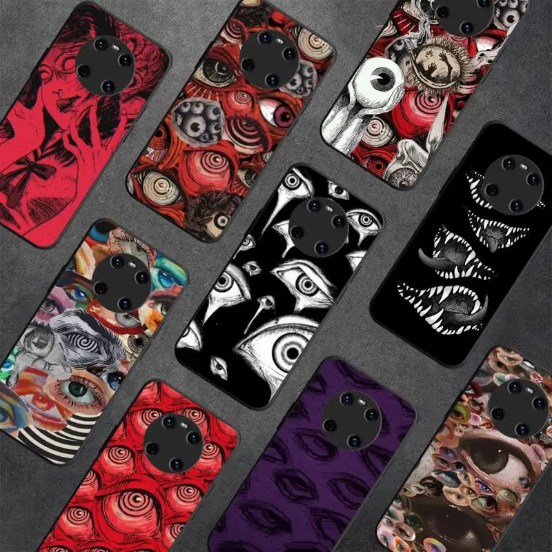 

Scary Face Eyes Phone Case for Huawei Y 6 9 7 5 8s prime 2019 2018 enjoy 7 plus cover