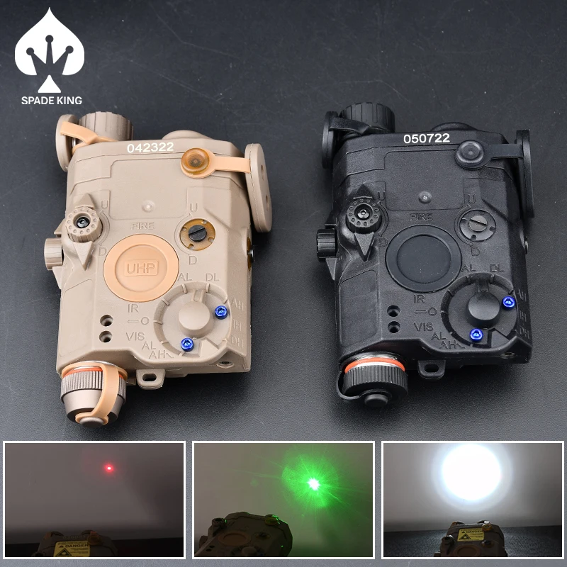 

PEQ15 PEQ-15 LA-5 красно-зеленый ИК-лазер с прицельным аккумуляторным блоком, упрощенная Рабочая версия, регулируемая, не подходит для Пикатинни 20 мм