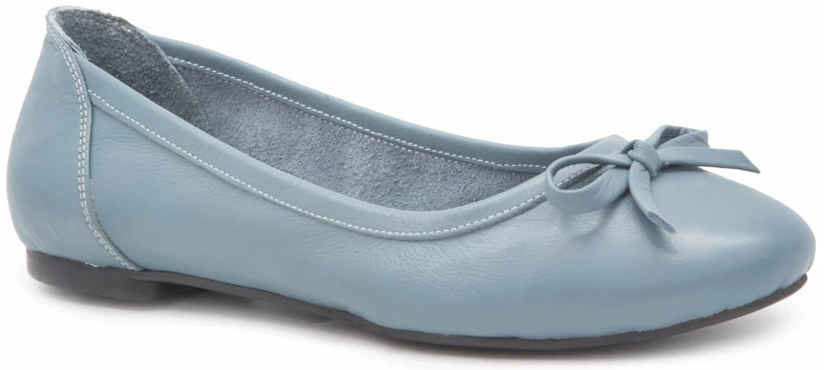 Gedikpaşalı Erp 22K 6916 Blue 2022 Summer Women Shoes Real Cow Leather Bağcıksız Ballerina Breathable Daily Casual Flexible Comfortable