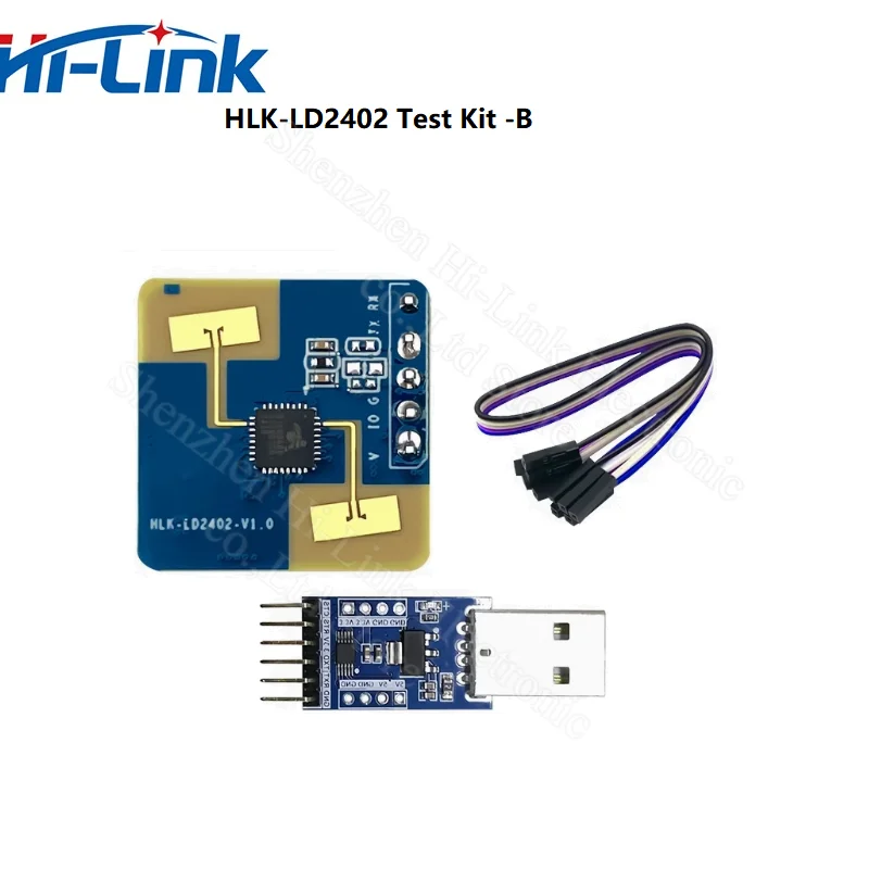 Фото Hi-Link Новый 24G миллиметровый радарный сенсорный модуль LD2402 стационарный микро-датчик человеческого тела TTL последовательная связь №4