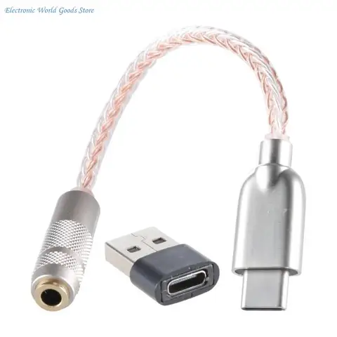 Doublepow USB C до 3,5 мм звуковой адаптер