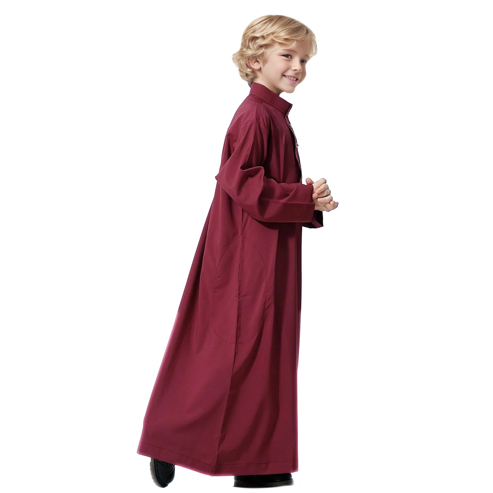 Мусульманское платье с длинным рукавом для мальчиков свободная одежда в стиле