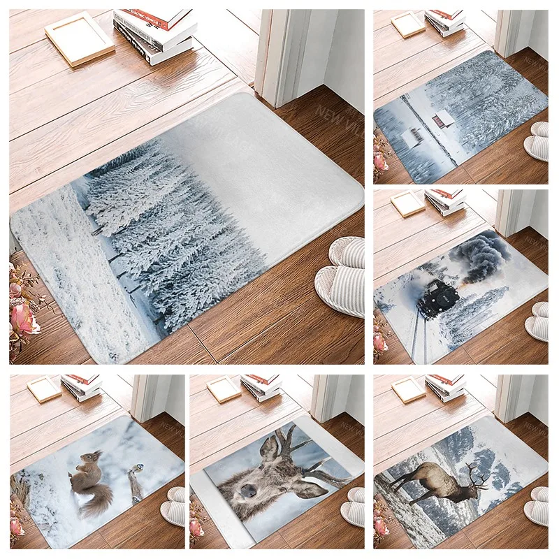 

Anti-slip Bath Mat Bathroom Small Rug Shower Mat Home Decor Door Mat Kitchen mat Bedroom Entrance Room Mats boho abstract modern