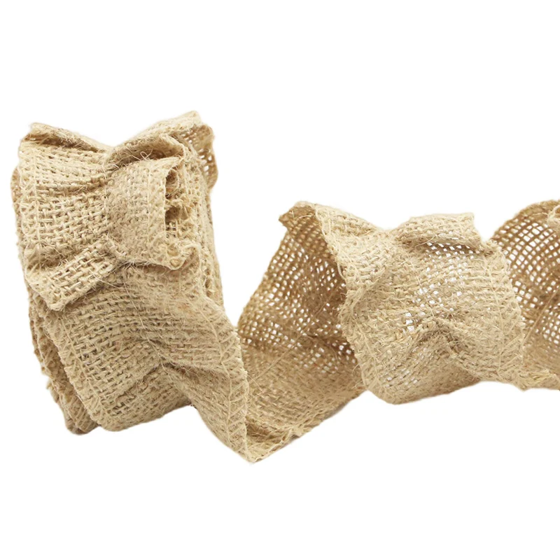 (2 метра/упак.) 5 см Рождественская елка Венок Украшение Кружевная льняная