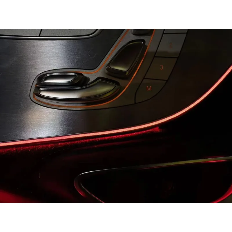 Фото 64-цветная динамическая подсветка салона W205 для C-Class C205 W205 Coupe 2015-2021, вращающиеся твитеры, светодиодная подсветка интерьера №4