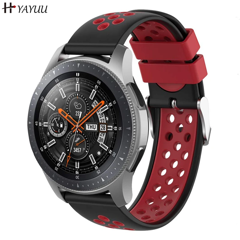 YAYUU Силиконовый ремешок 22 мм для Samsung Gear S3 Frontier/Gear Classic/Galaxy Watch 46 мм/Galaxy 3 45 мм/Huawei GT2