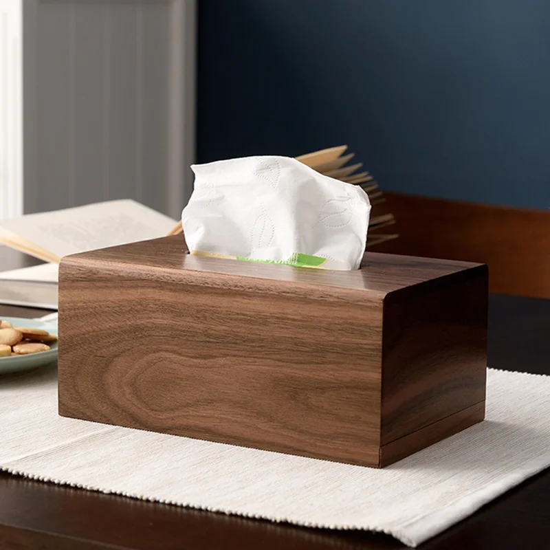 

wood Solid napkin box living room bedroom home drawer box Nordic simple light luxury style hand box coffee table storage box