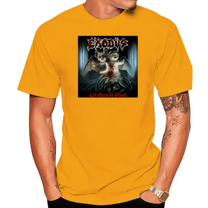

EXODUS Let There Be Blood Metal Band Men's Black Tops Tee T Shirt Size S M L XL 2XL 3XL T-Shirt Custom Special Print
