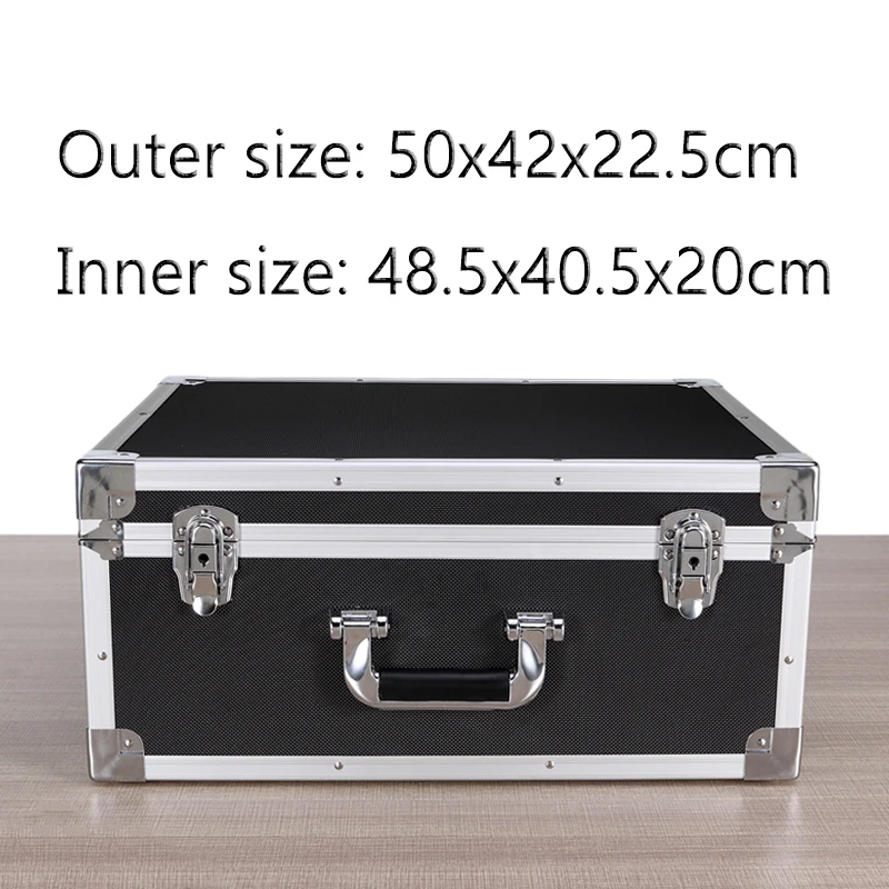 

Портативный алюминиевый ящик для хранения оборудования, предрезанный фотоинструмент 50x42x22,5 см