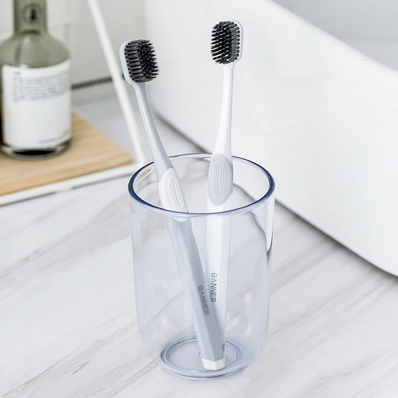 

1Pair Couple Brush Teeth Romantic Crystal Box Soft Toothbrush Nano Adults Toothbrush New Couple's Wedding Gift