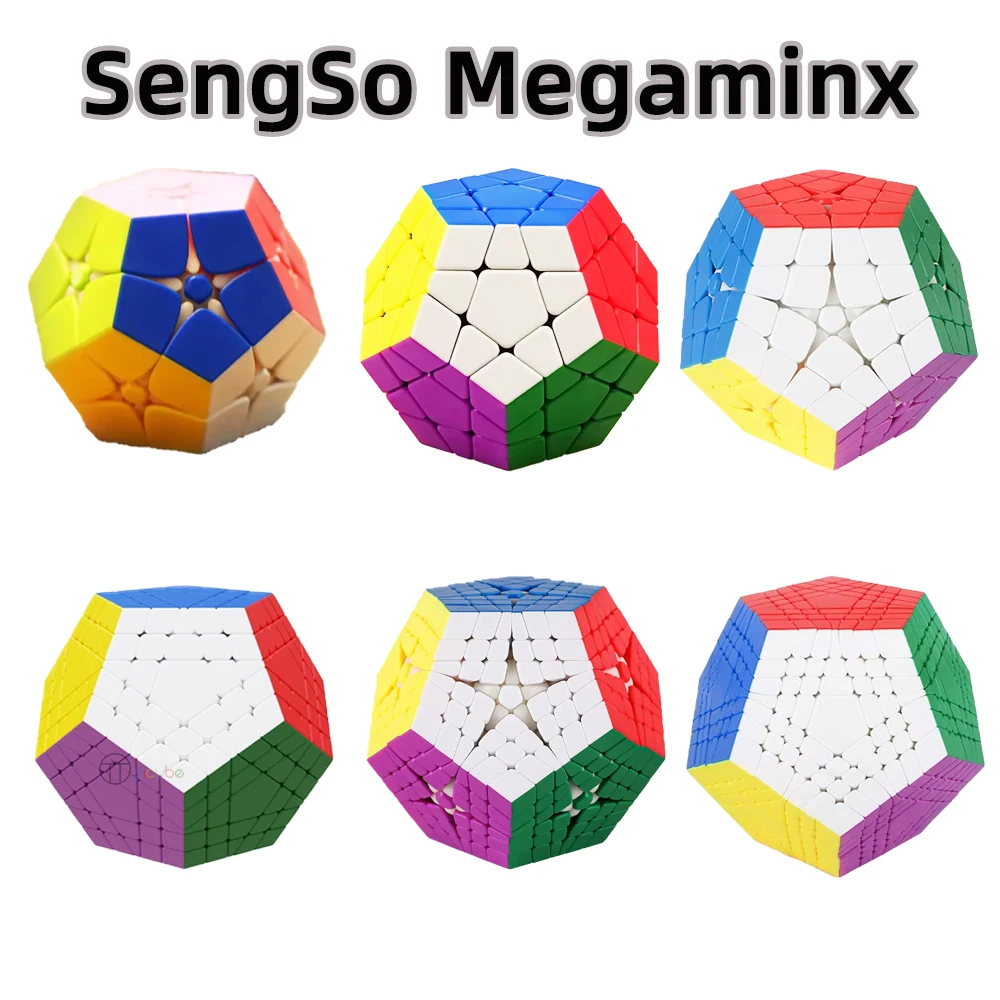 [Picube] SengSo Megaminx 2x2 3x3 4x4 5x5 6x6 7x7 Dodecahedron Magic Cube Скоростной головоломка без наклеек Kilominx